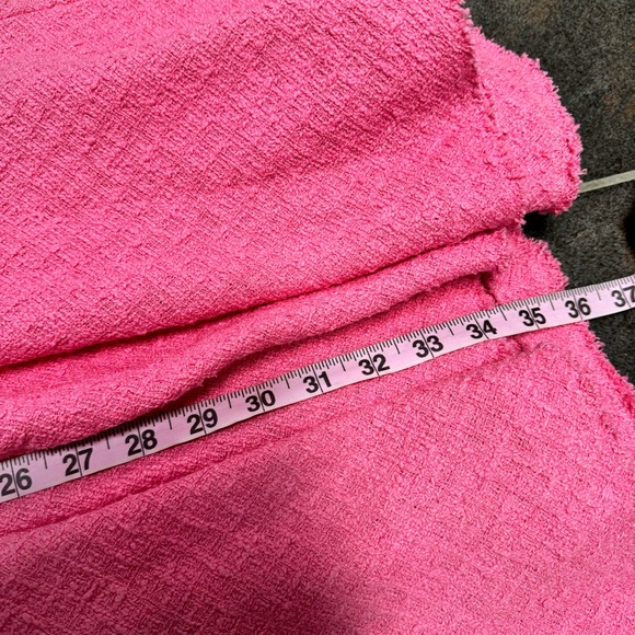 NEW Zara Tweed Textured High Waist Midi Skirt Candy Barbie Long Pink XL NWT - Picture 13 of 15